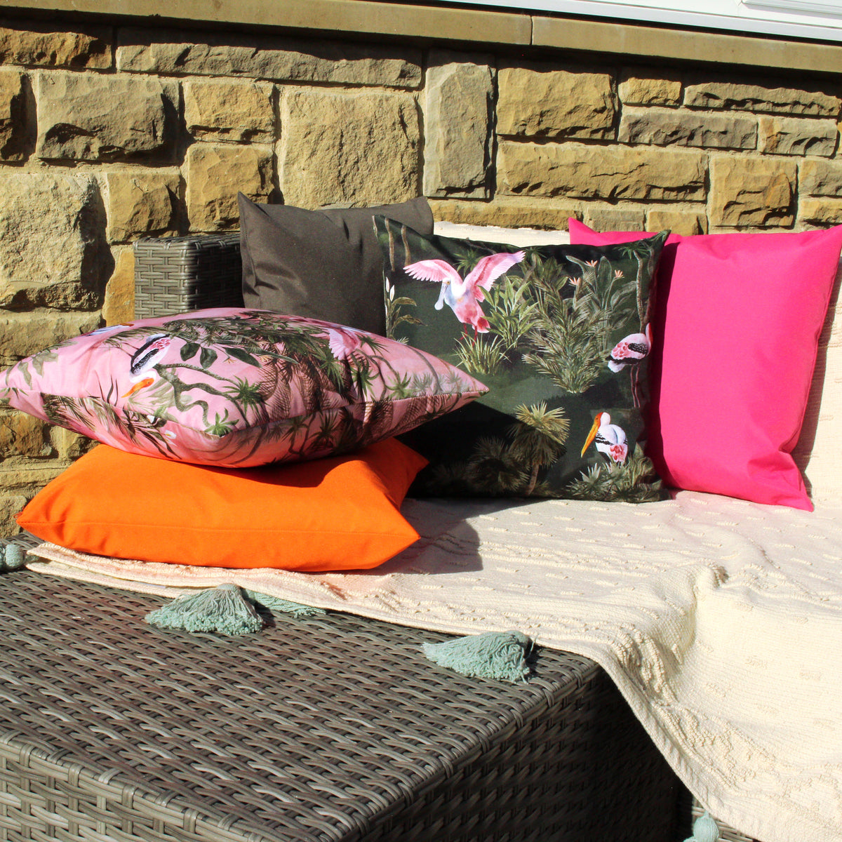 Platalea 43cm Reversible Outdoor Polyester Cushion