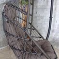 Relaxer Grey Hanging Pod Swing Chair
