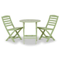 Porto Sage Green Folding Bistro Set