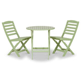 Porto Sage Green Folding Bistro Set