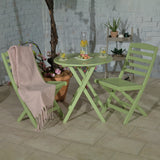 Porto Sage Green Folding Bistro Set