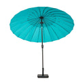 2.7m Aqua Blue Shanghai Crank & Tilt Oriental Garden Parasol