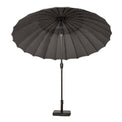 2.7m Grey Shanghai Crank & Tilt Outdoor Garden Parasol