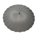 top view of the 2.7m Grey Shanghai Crank & Tilt Outdoor Garden Parasol