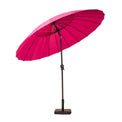 2.7m Pink Shanghai Crank & Tilt Outdoor Garden Umbrella