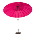 2.7m Pink Shanghai Crank & Tilt Outdoor Garden Parasol Shade