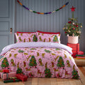 Animal Christmas Duvet Set | Toddler | Pink/Lilac