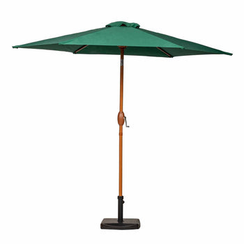 2.5m Parasol Wood-Look Aluminium Parasol