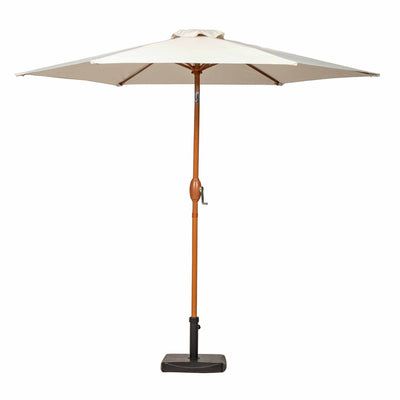 2.5m Wood-Look Aluminium Parasol