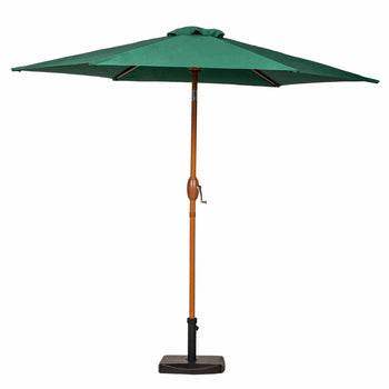 3m Wood-Look Aluminium Parasol