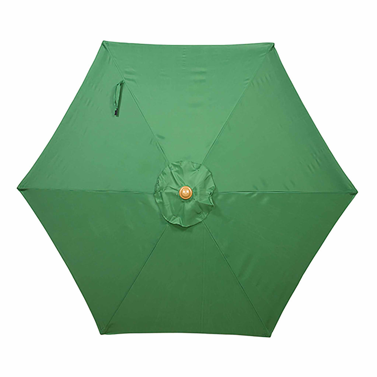 3m Green Parasol Wood look Aluminium Parasol by Roseland Furniture