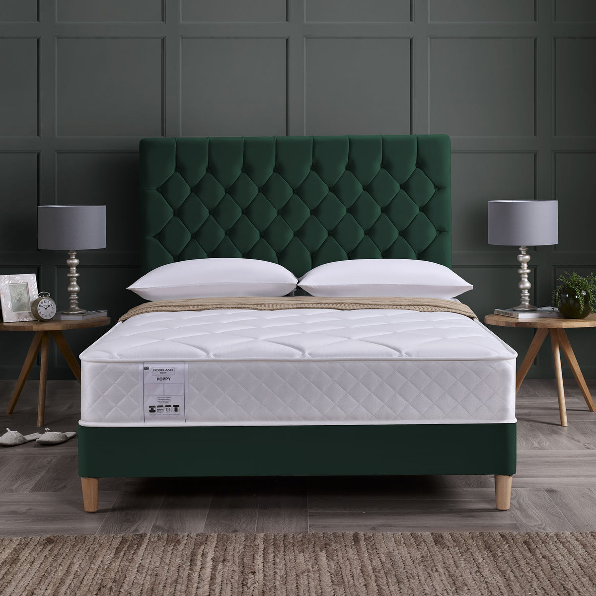 Poppy Quilted Mattress by Roseland Sleep frontlifestyle image