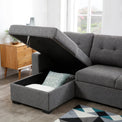 Bosworth Grey 3 Seater Corner Chaise Sofabed