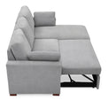 Levan Grey 3 Seater Corner Chaise Sofabed