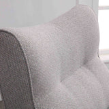 Charlie Accent Chair in Grey Linen