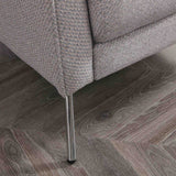 Charlie Accent Chair in Grey Linen