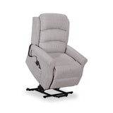 Edwin Natural Beige Twin Motor Recliner Chair