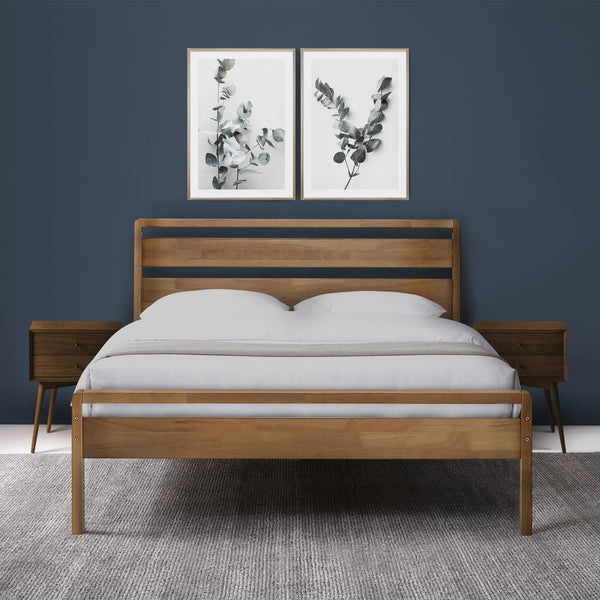 Teak wood bed frame deals