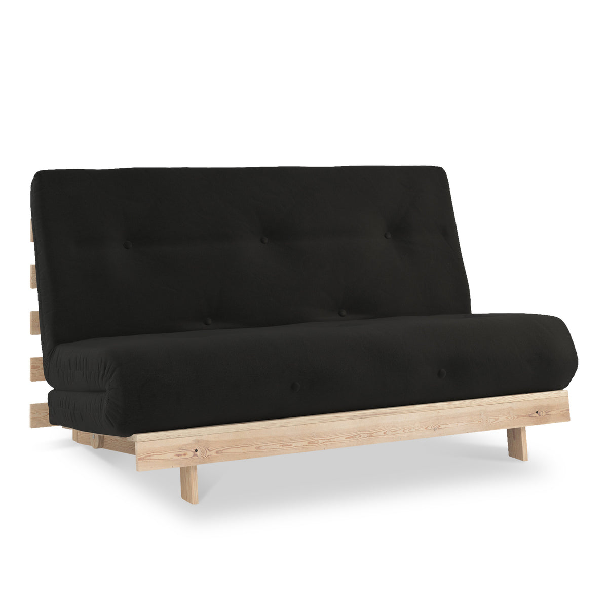 Maggie Black Double Futon Sofa Bed from Roseland Furniture