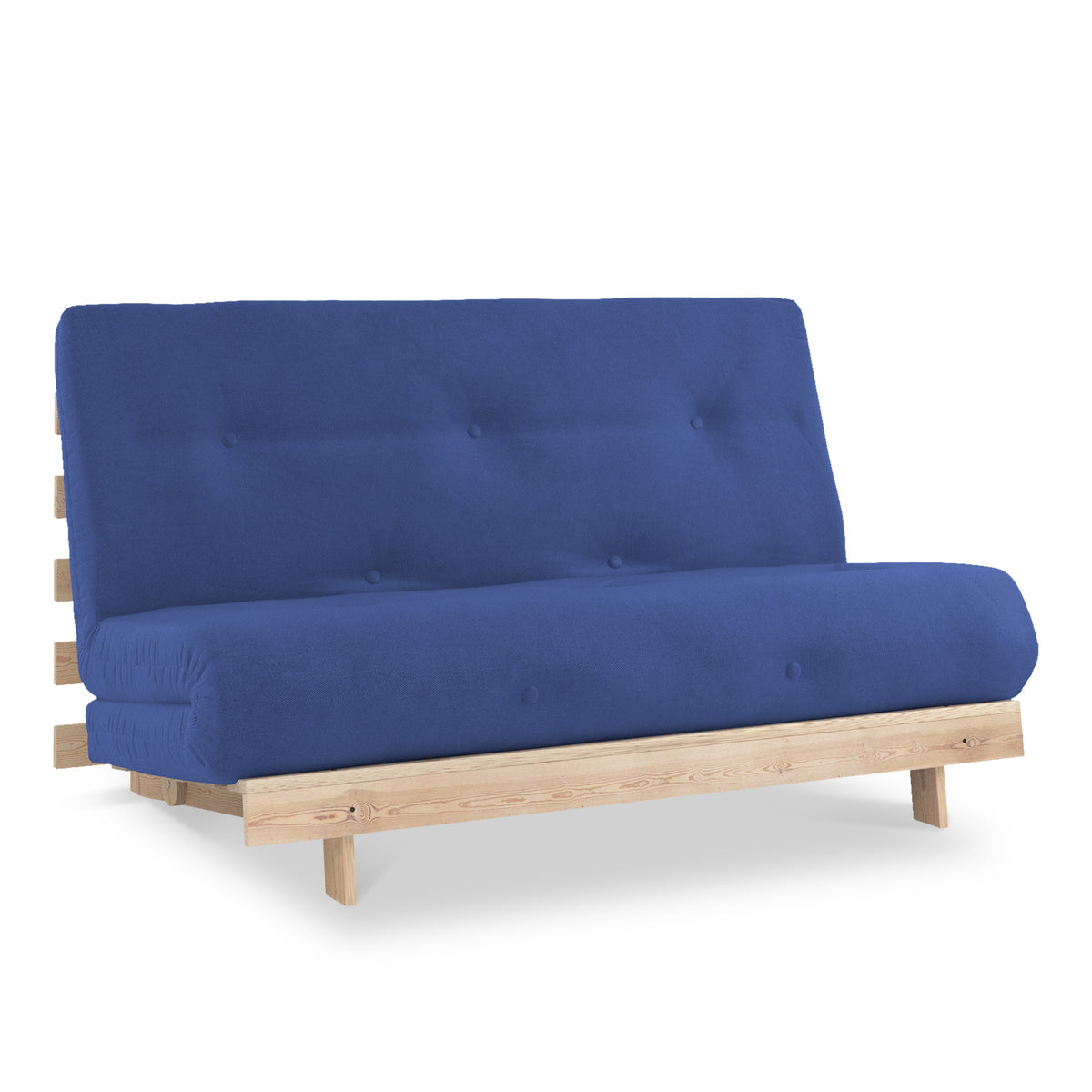 Maggie Blue Double Futon Sofa Bed from Roseland Furniture
