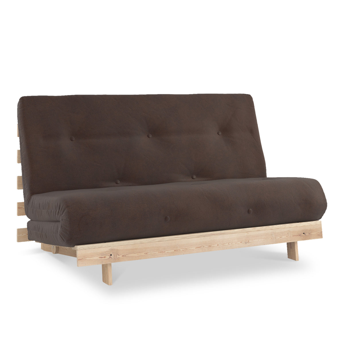 Maggie Chocolate Double Futon Sofa Bed from Roseland Furniture