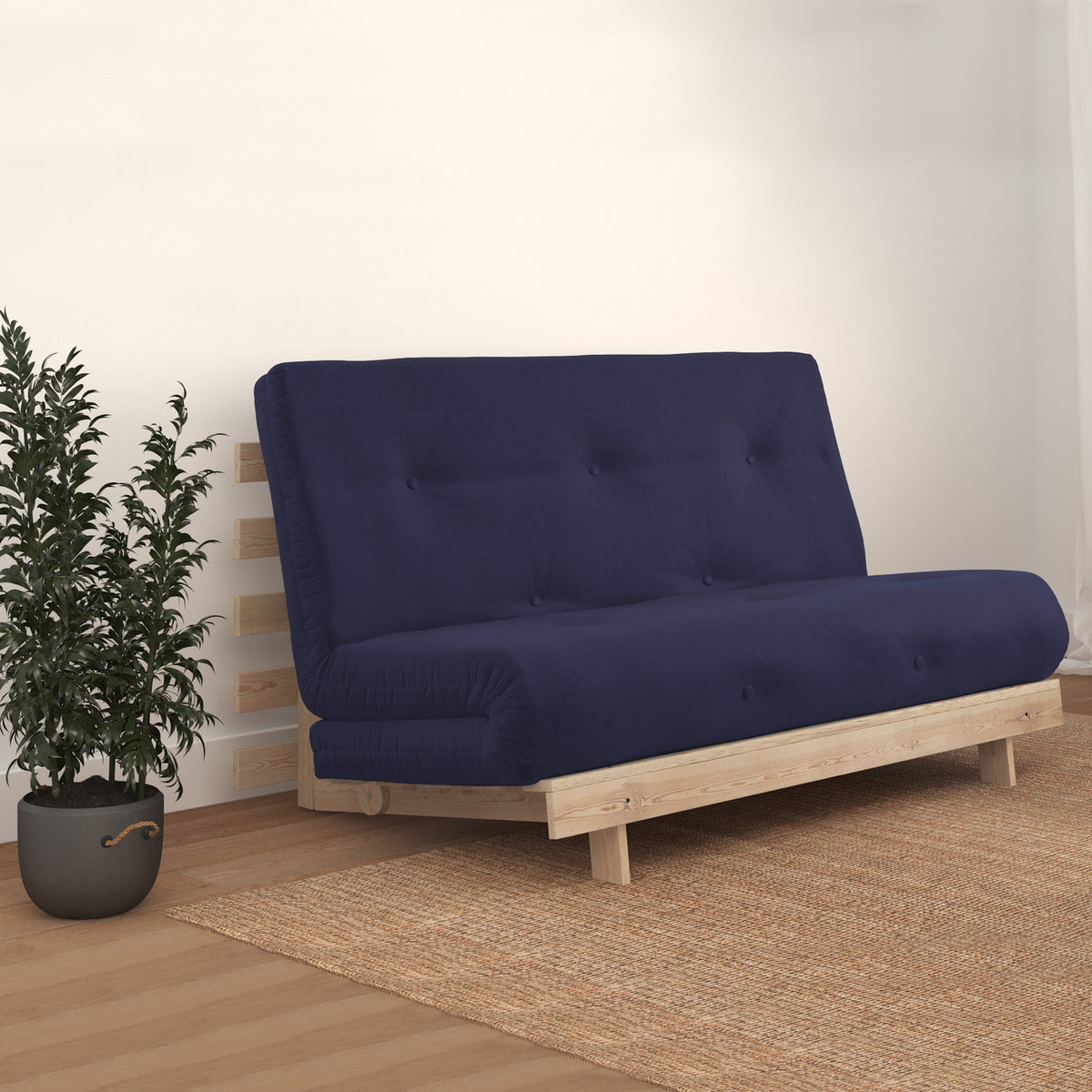 Maggie Navy Double Futon for living room