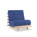 Maggie Blue Single Futon Sofa Bed 