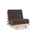 Maggie Chocolate Single Futon Sofa Bed 