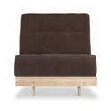 Maggie Brown Single Futon Sofa Bed