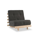 Maggie Charcoal Single Futon Sofa Bed 