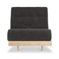 Maggie Charcoal Single Futon Sofa Bed