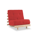 Maggie Red Single Futon Sofa Bed 