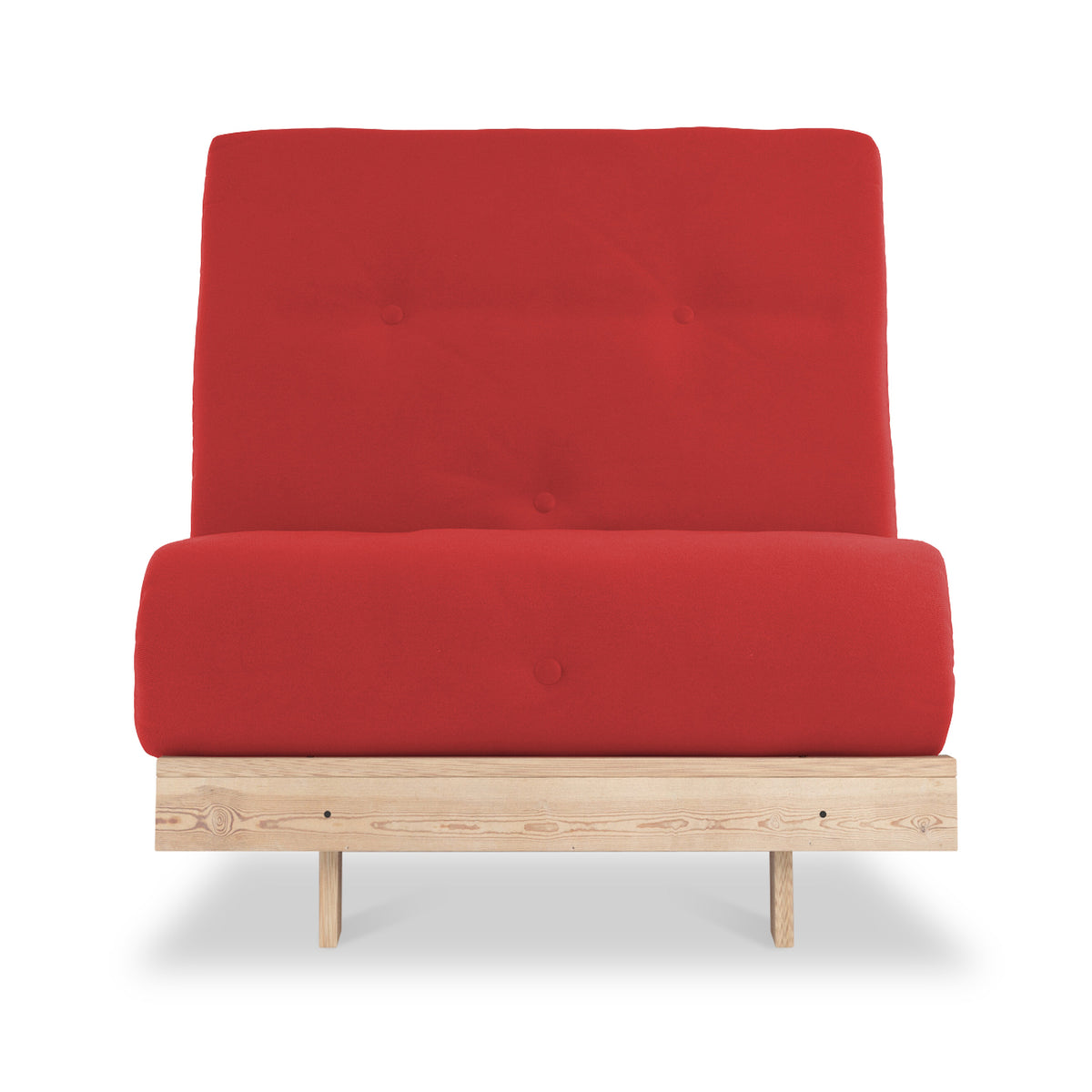 Maggie Red Single Futon Sofa Bed