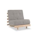 Maggie Silver Single Futon Sofa Bed 