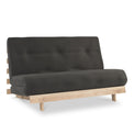 Maggie Charcoal Double Futon Sofa Bed from Roseland Furniture