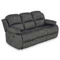 Anton Charcoal Zonica Leather Reclining 3 Seater Sofa