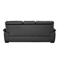 Hugo Leather 3 Seater Sofa