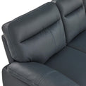 Hugo 3 Seater Leather Sofa Grey