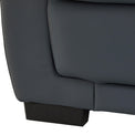 Hugo 3 Seater Leather Sofa Grey