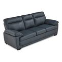 Hugo 3 Seater Leather Sofa Grey
