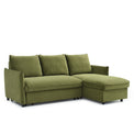 Thalia Velvet Corner Sofa Bed