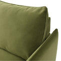 Thalia Olive Green Velvet 3 Seater Corner Chaise Sofa Bed