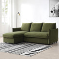 Thalia Velvet Corner Sofa Bed