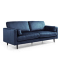 Elsdon Blue Ink 3 Seater Velvet Sofa from Roseland Furniture