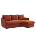 Thalia Velvet Corner Sofa Bed