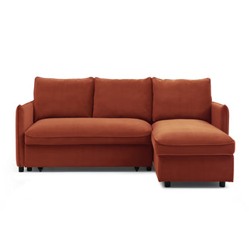 Thalia Velvet Corner Sofa Bed