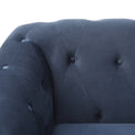 Darius Navy Blue Chesterfield Velvet 2 Seater Sofa