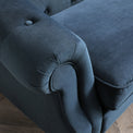 Darius Navy Blue Chesterfield Velvet 2 Seater Sofa