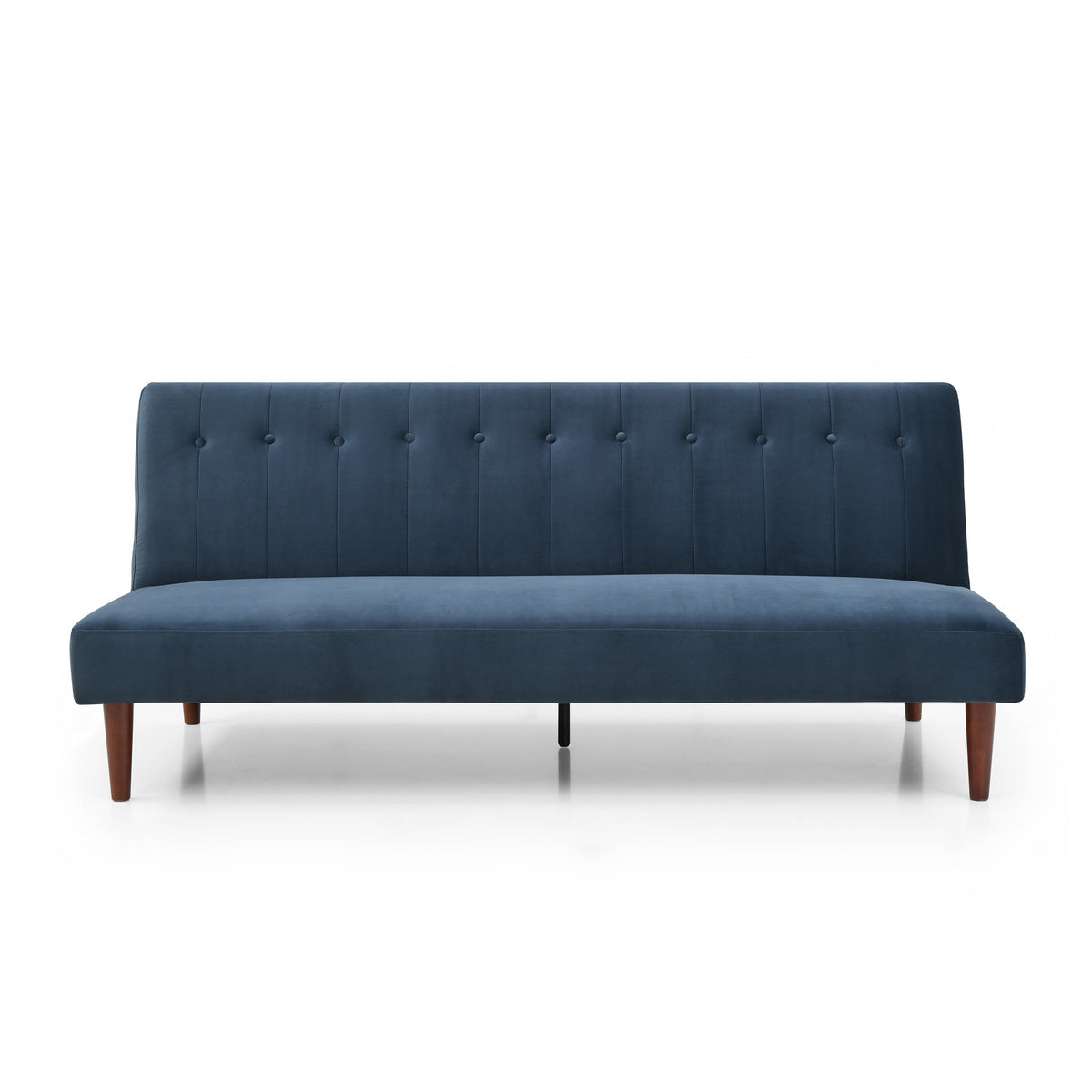 Shelby Ink Blue Velvet Clik Clak Sofa Bed from Roseland Furniture