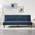 Shelby Ink Blue Velvet Clik Clak Sofa Bed for living room